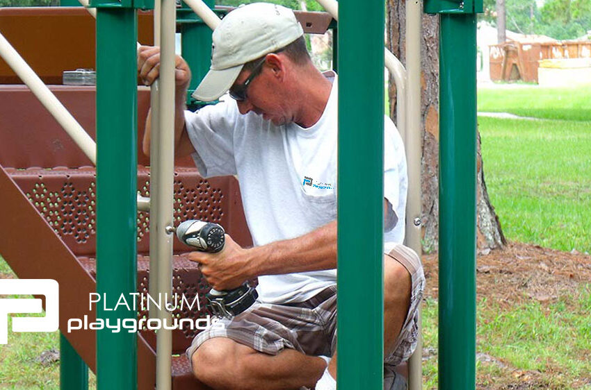 Platinum Playgrounds maintenance worker